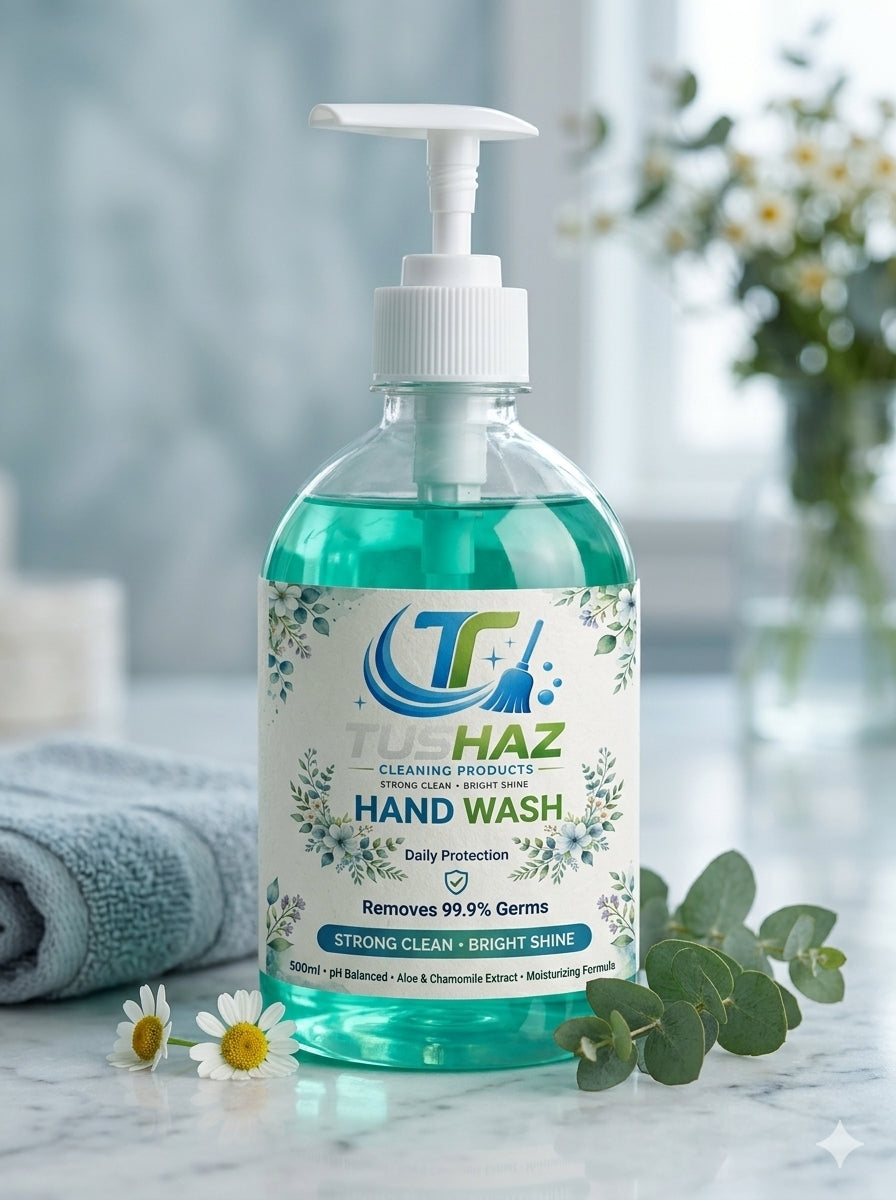 TUSHAZ Premium  Mint Hand Wash Elevate Your Everyday Hygiene Ritual Experience the Perfect Blend of Protection and Luxury.