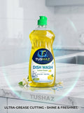 Tushaz Dish Wash – Lemon Power & Ultra Grease-Cutting Gel