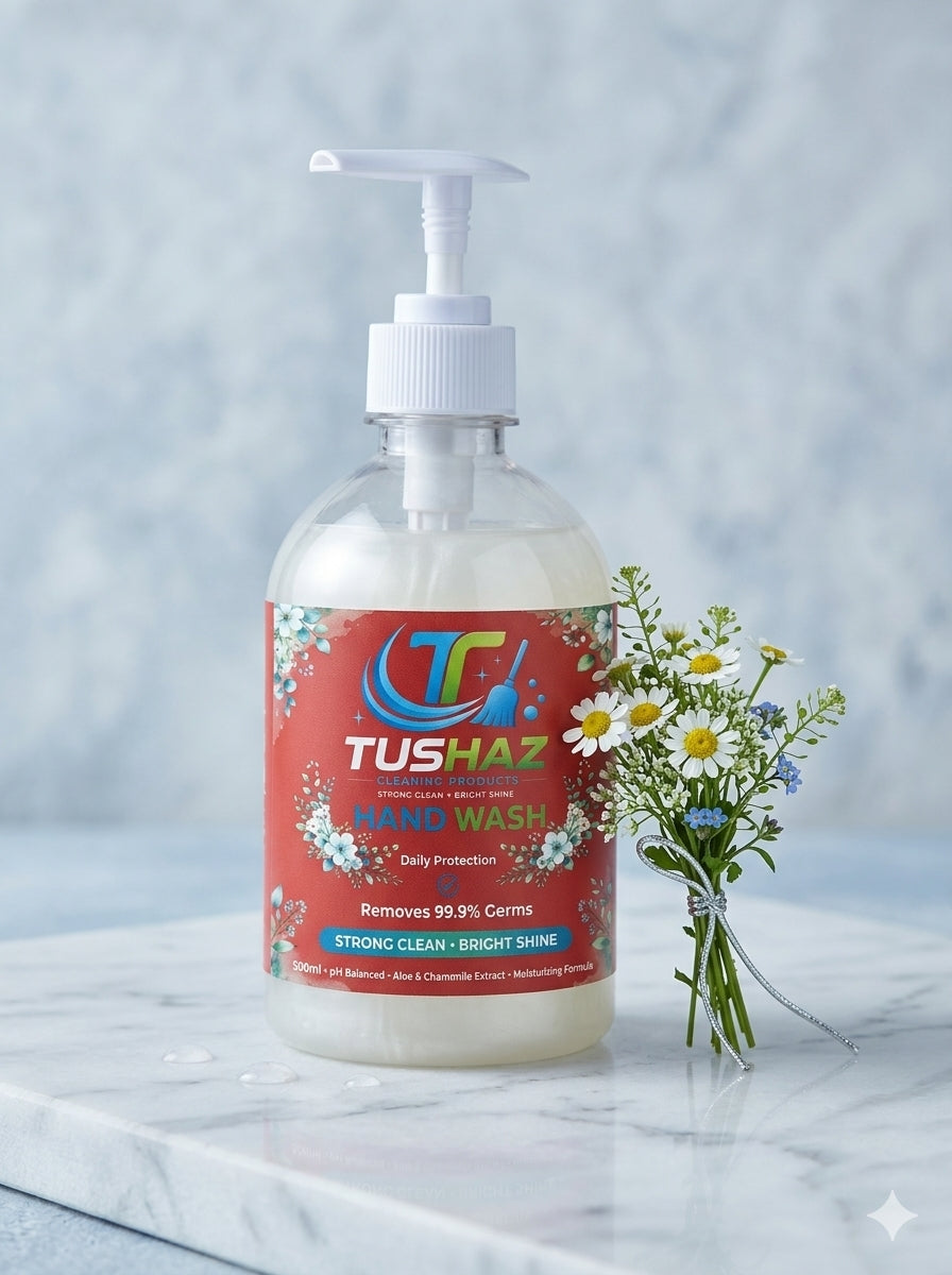 TUSHAZ Hand Wash is a premium daily protection liquid soap designed to deliver an exceptional hand hygiene experience.